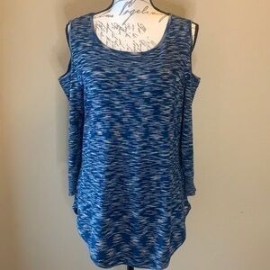 FREE with purchase! The Limited space dye stretch cold shoulder top L